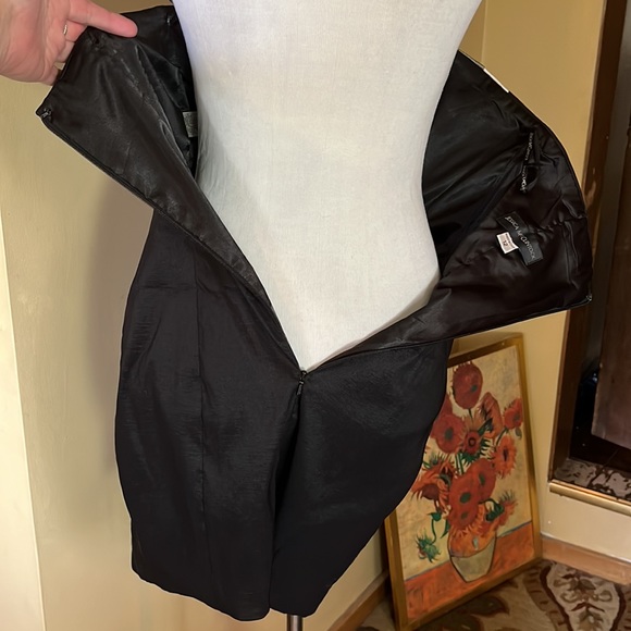 Vtg 80's JESSICA MCCLINTOCK Size 12 Colorblock Strapless Wave Neckline NEW - Picture 15 of 15